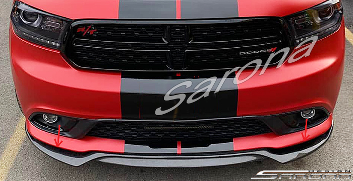 Custom Dodge Durango  SUV/SAV/Crossover Front Add-on Lip (2014 - 2020) - $450.00 (Part #DG-016-FA)